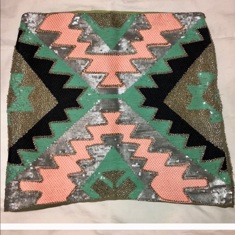 Sequins and beaded skirt
